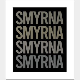 Gray Text Art Smyrna Posters and Art